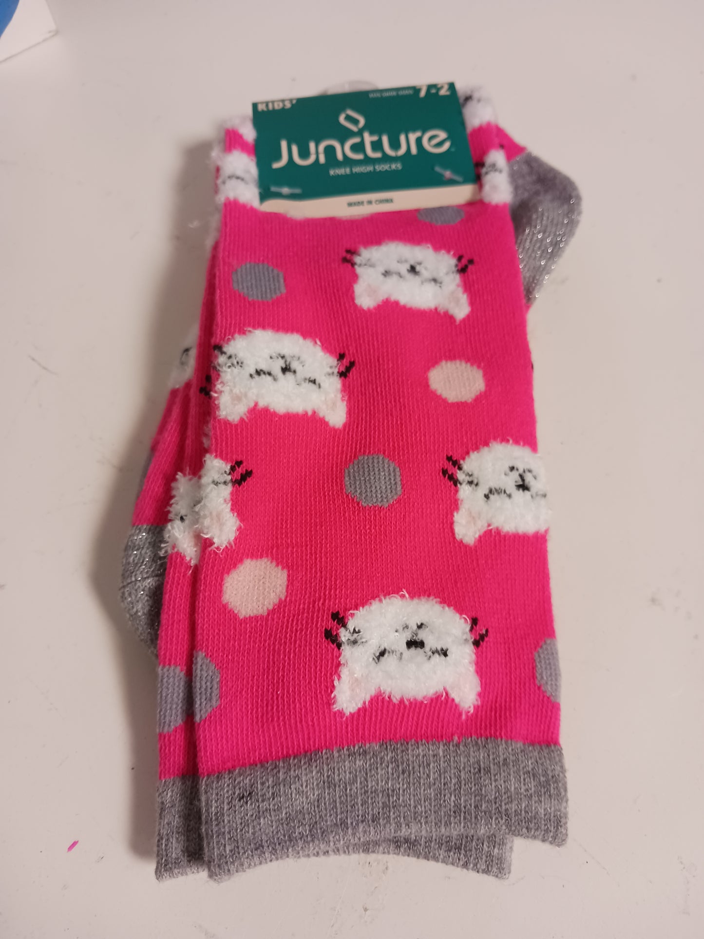 pink Juncture Kitten Socks 7-2, 7-2