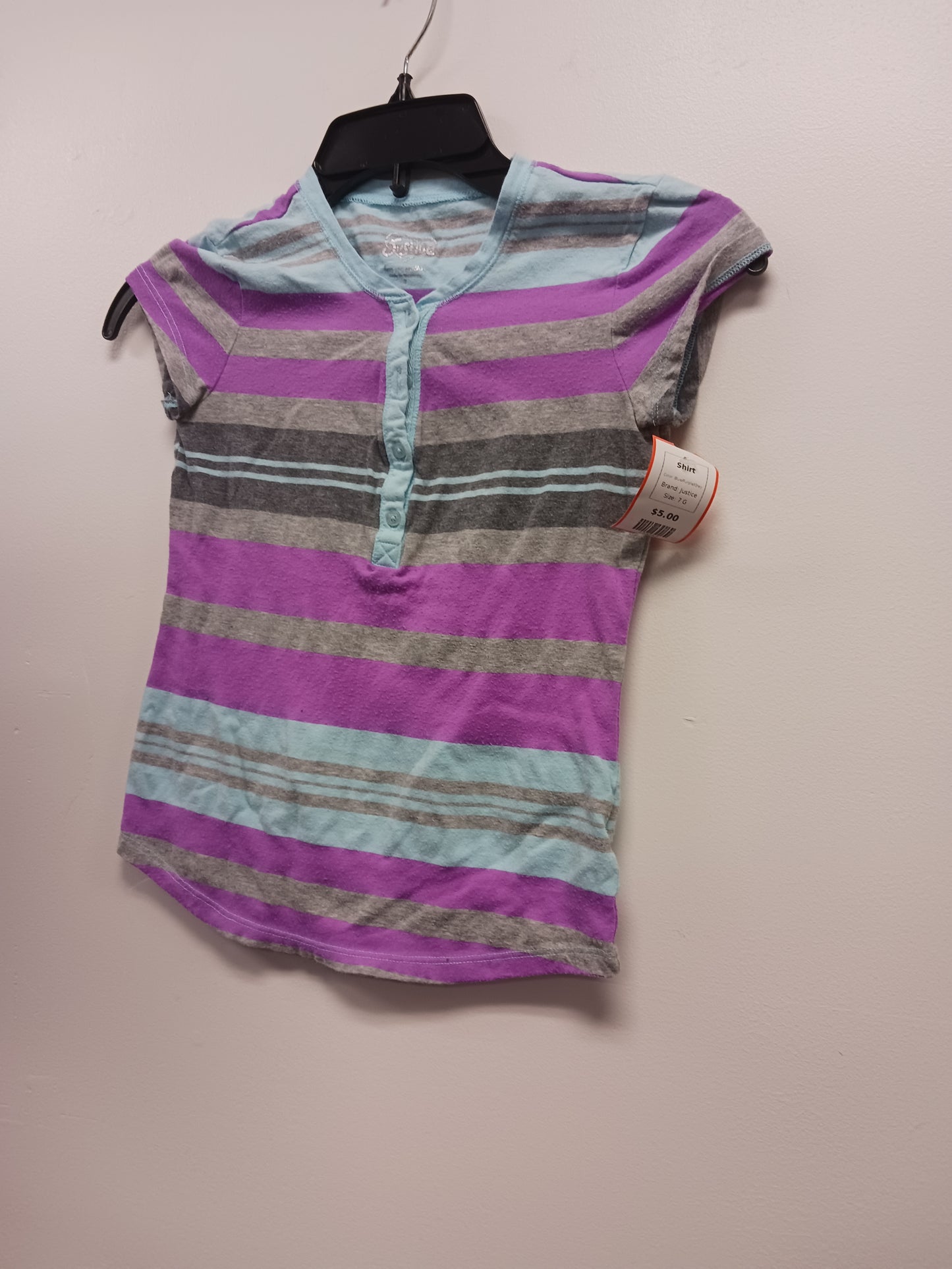 Blue/Purple/Grey Justice Shirt, 7 G