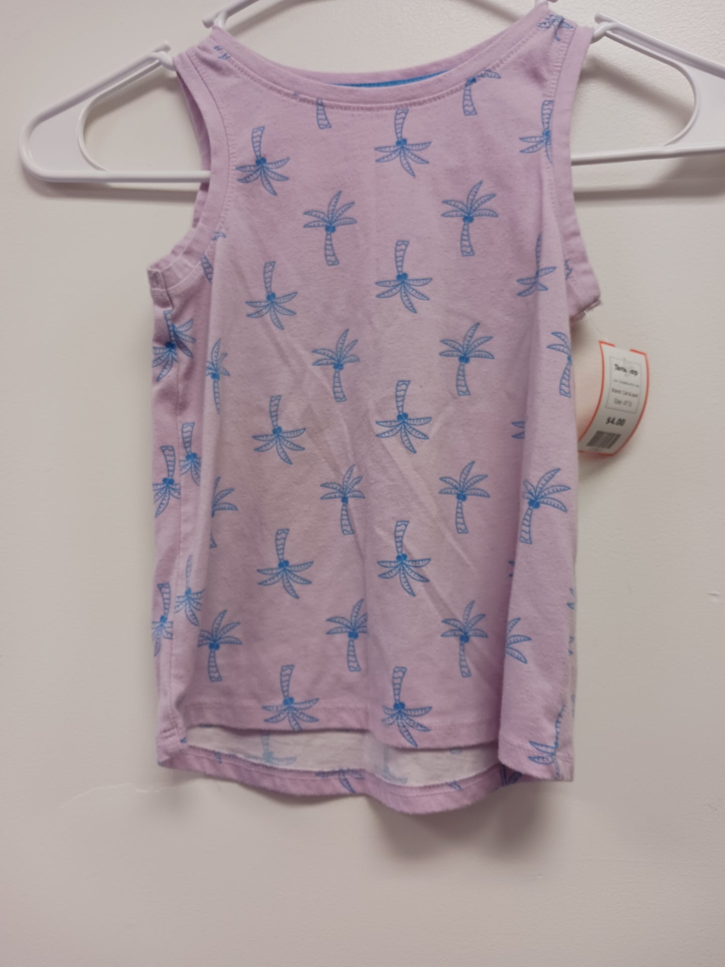 Purple/Blue Palm Tree Cat & Jack Tank Top, 4T G