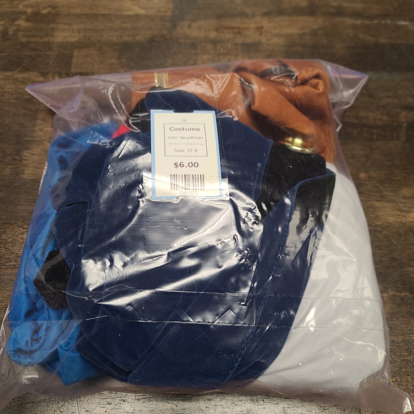 Navy/Brown Jake And The Neverland Pirates Costume, 3T B