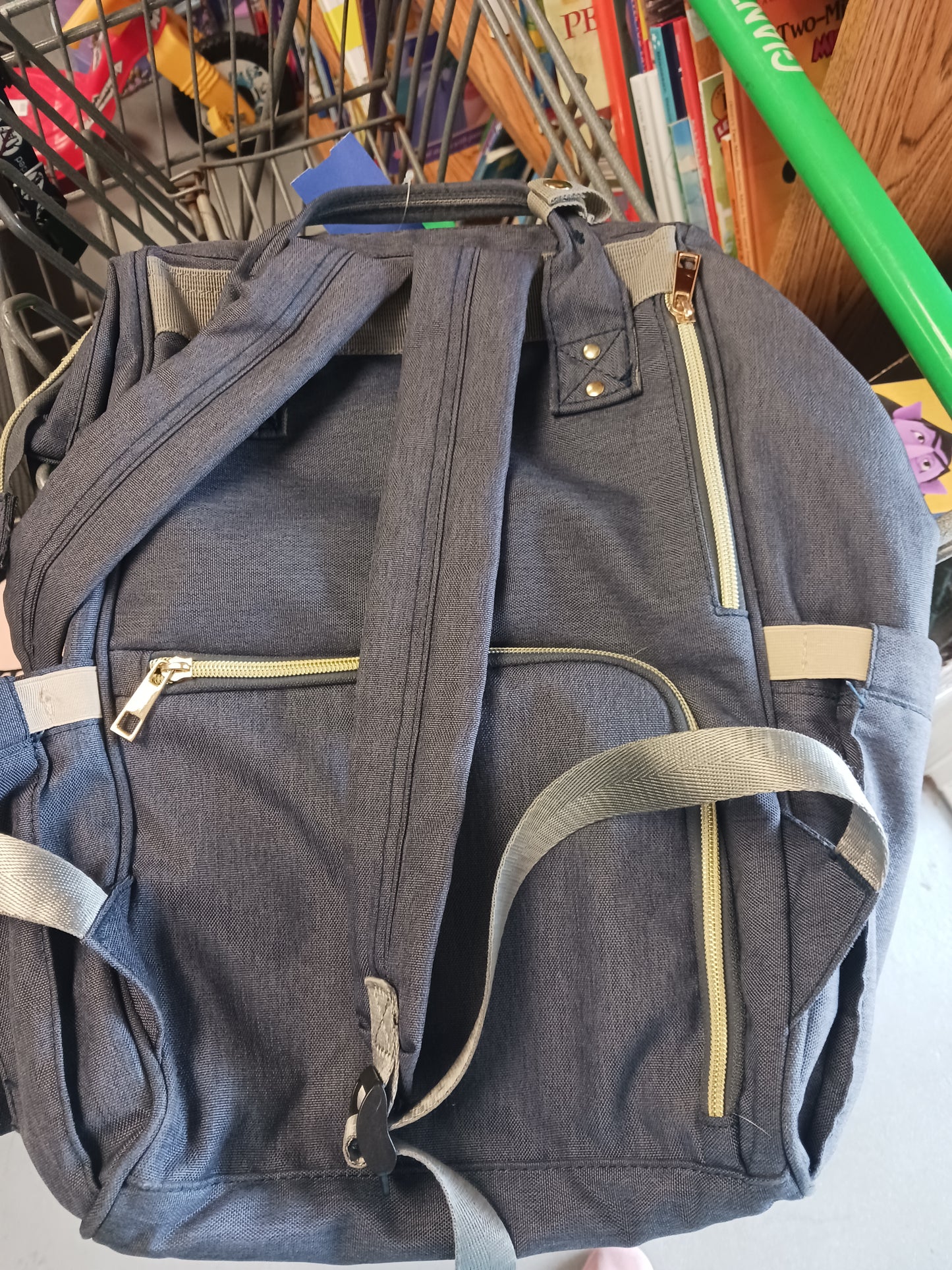 Grey Diaper Bag