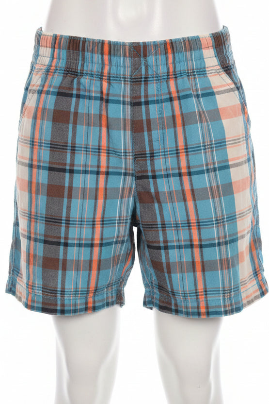 Blue/Brown/Orange/White Plaid Garanimals Shorts, 18M B