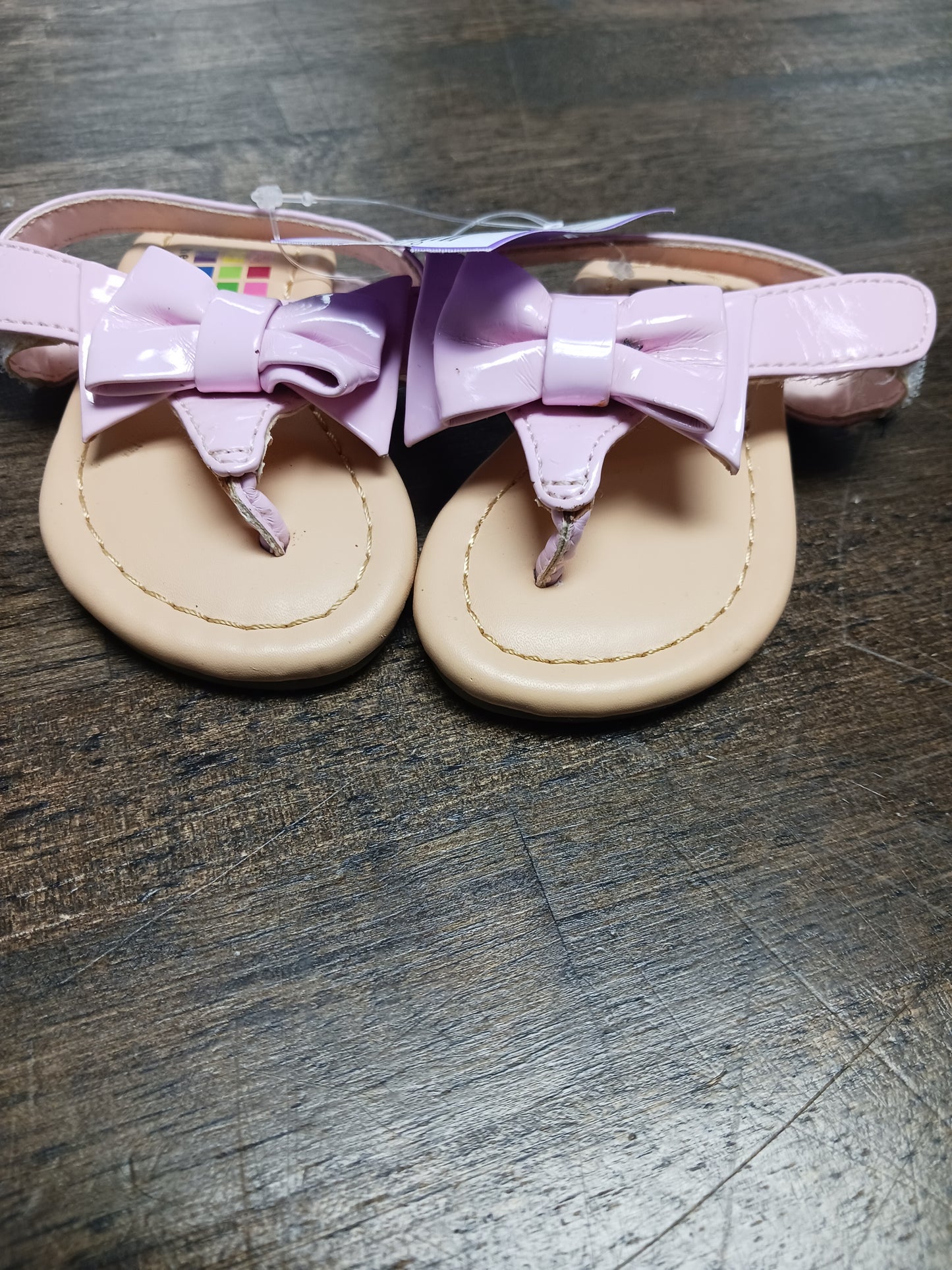 Pink/Tan Healthtex Flip Flops, 2 G