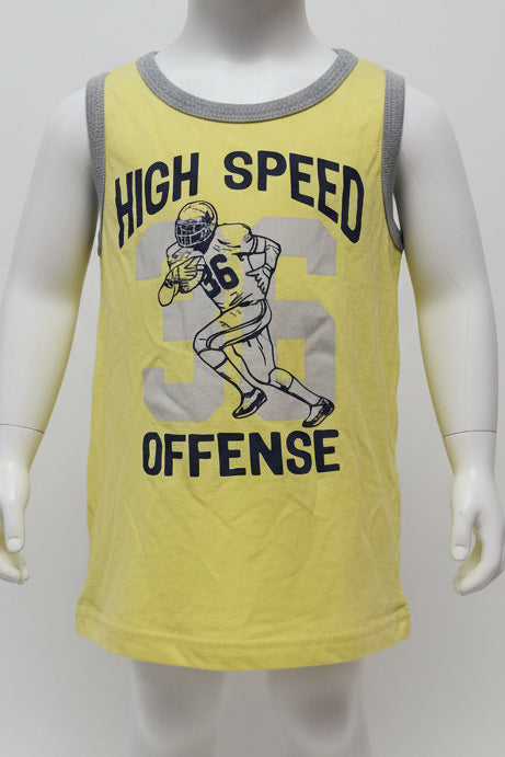 yellow Childrens Place Football Tank Top 5/6, 5T B