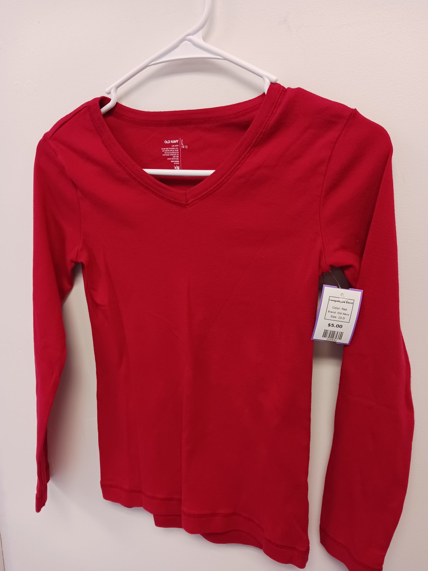 Red Old Navy Longsleeve Shirt, 10 G
