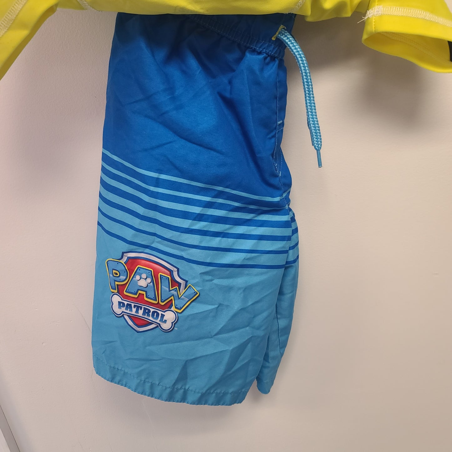 Yellow/Blue Paw Patrol Swim Set, 7 B