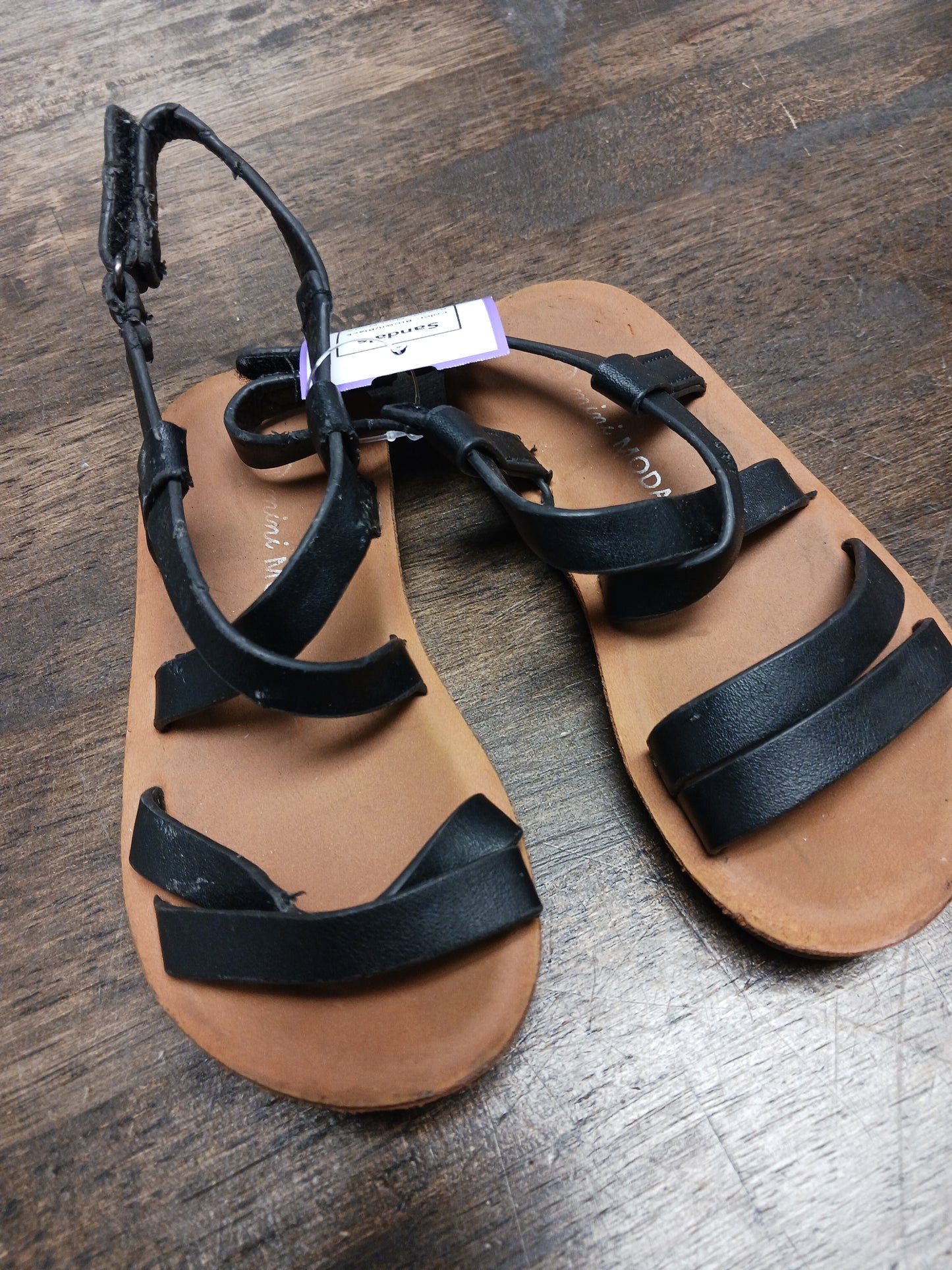 Brown/Black Mini Moda Sandals, 6 G