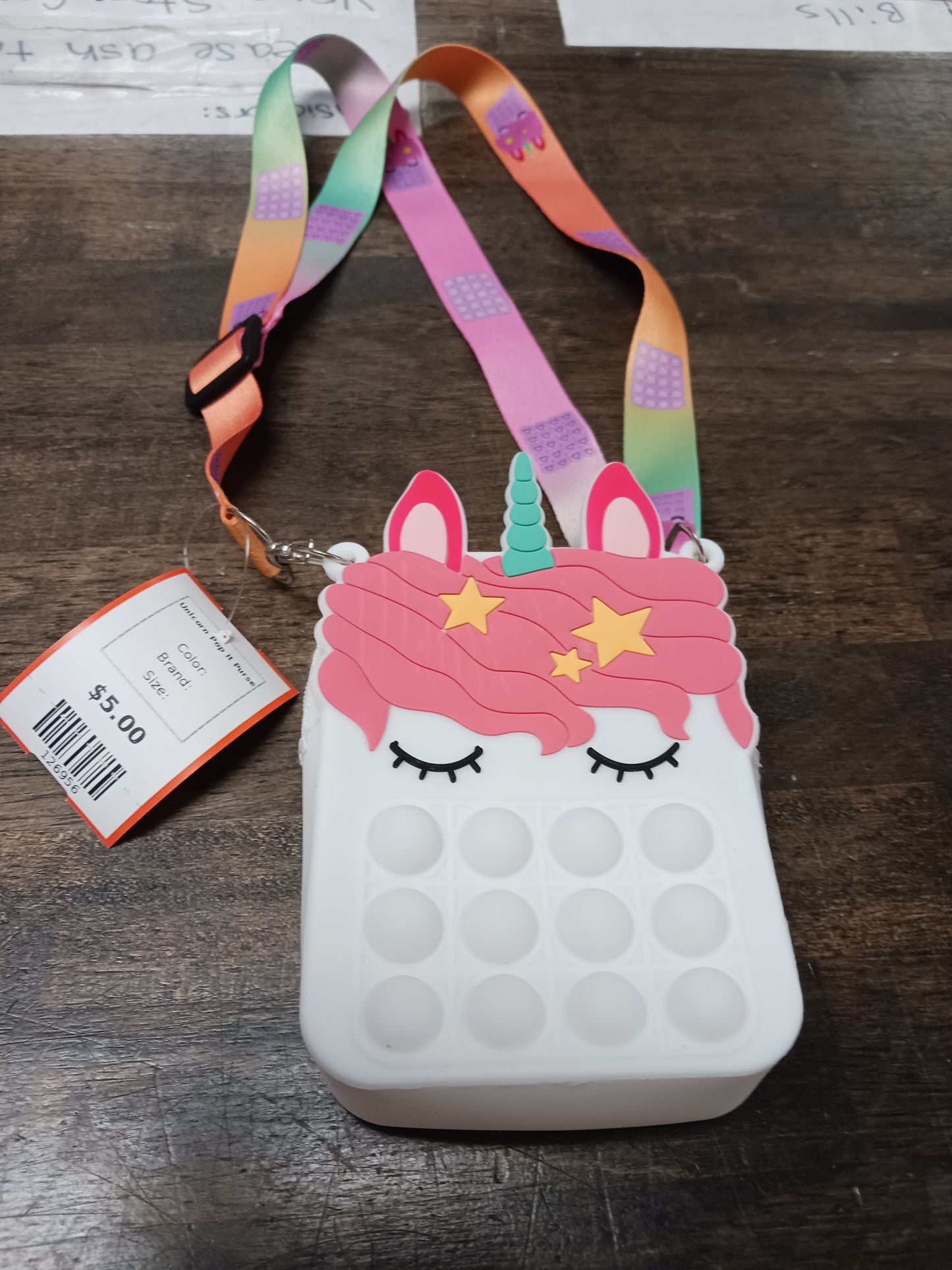 Unicorn Pop It Purse