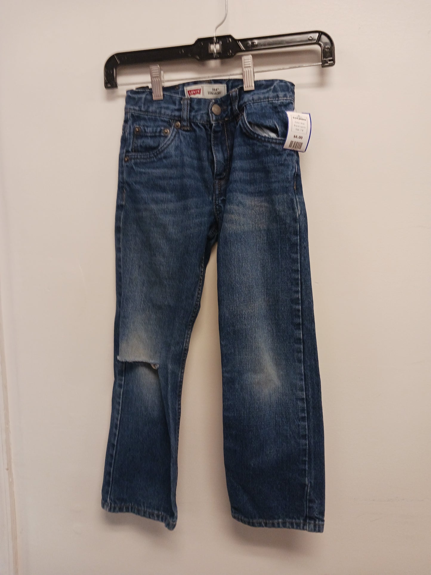 blue Levi's 514 Jeans, 7 B