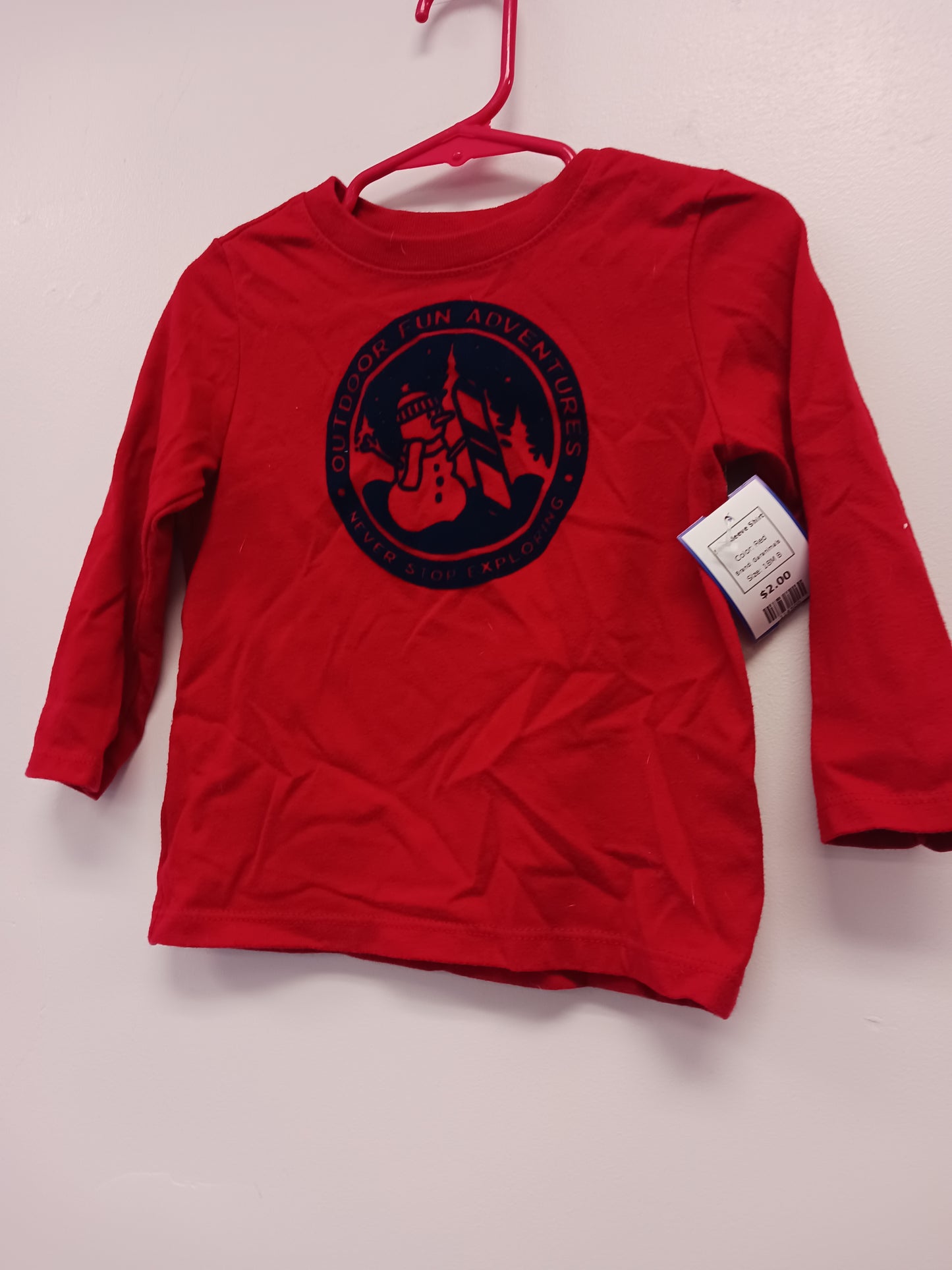 Red Garanimals Longsleeve Shirt, 18M B