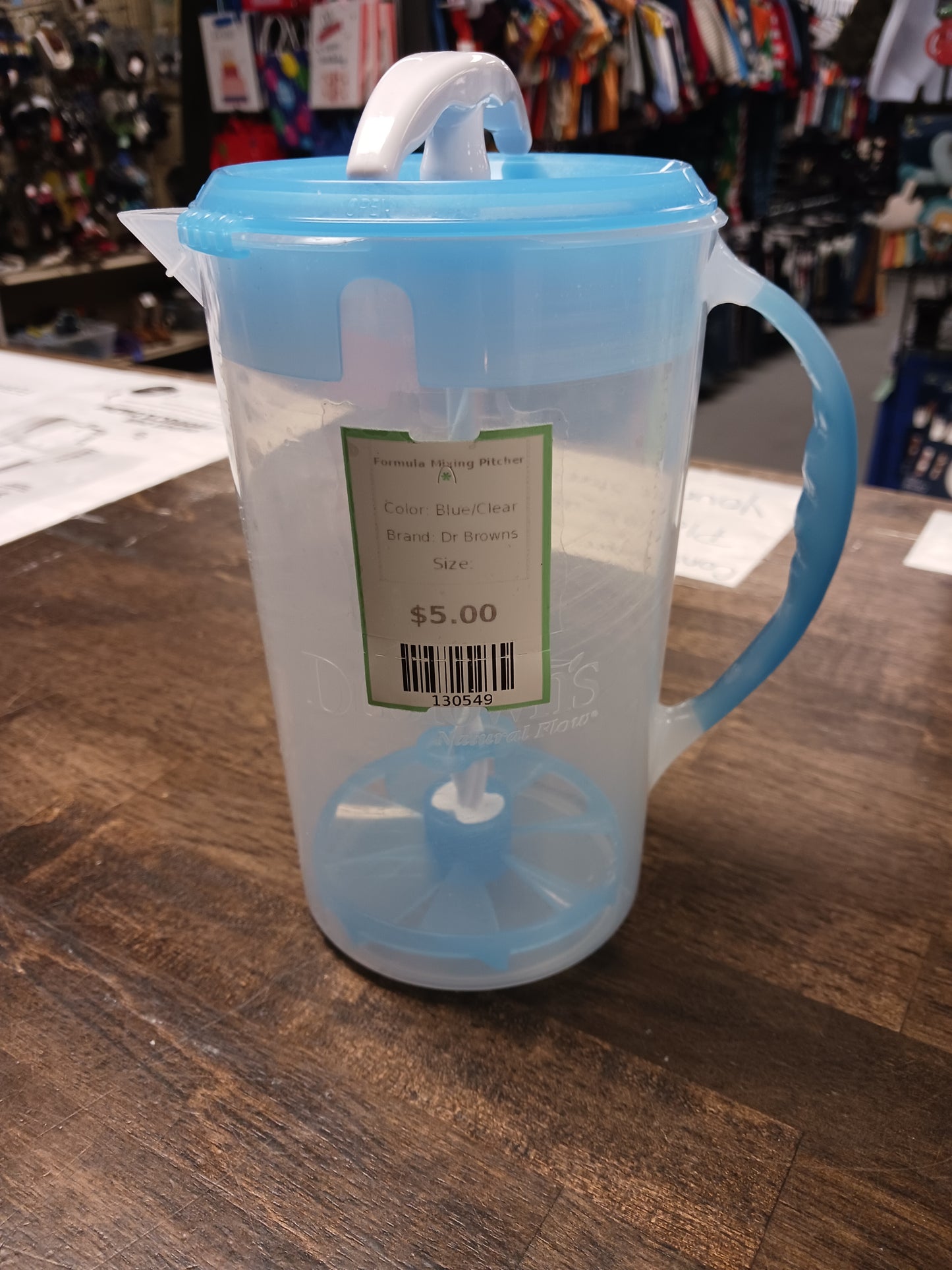Blue/Clear Dr Browns Formula Mixing Pitcher
