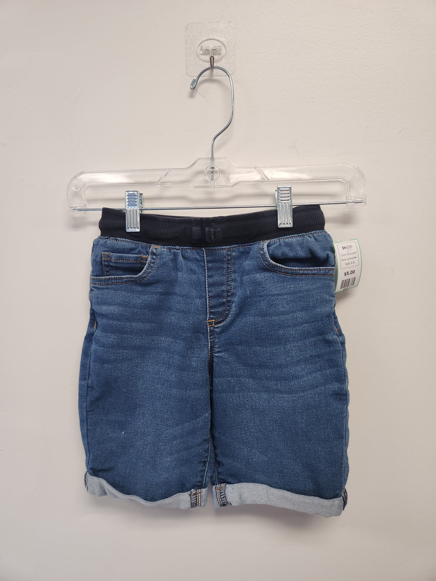 Blue Jean Jumping Bean Shorts, 6 B