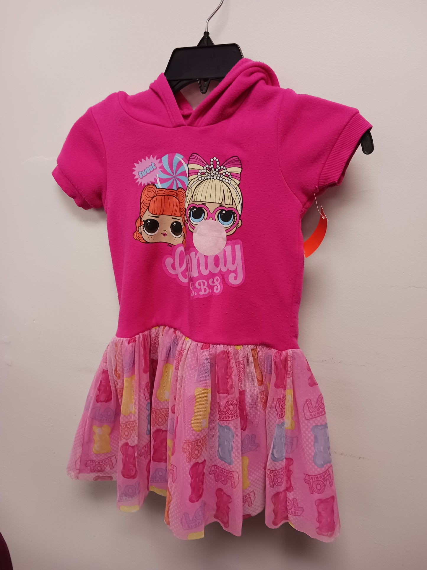 Pink/yellow L.O.L. Dress, 6 G