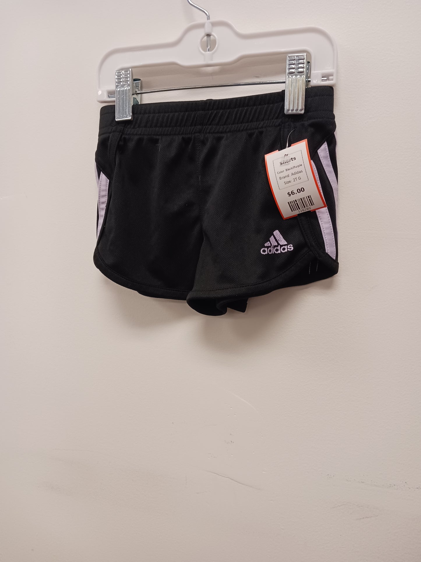 Black/Purple Adidas Shorts, 2T G