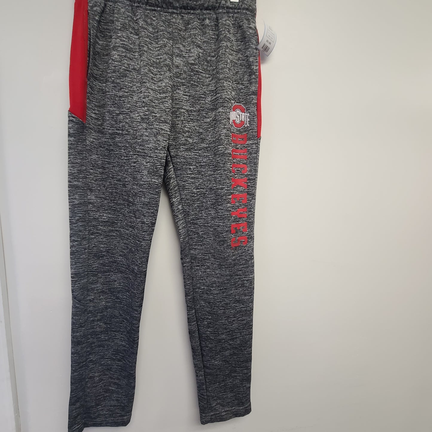 Grey/Red Ohio State Buckeyes Pants, 10 B
