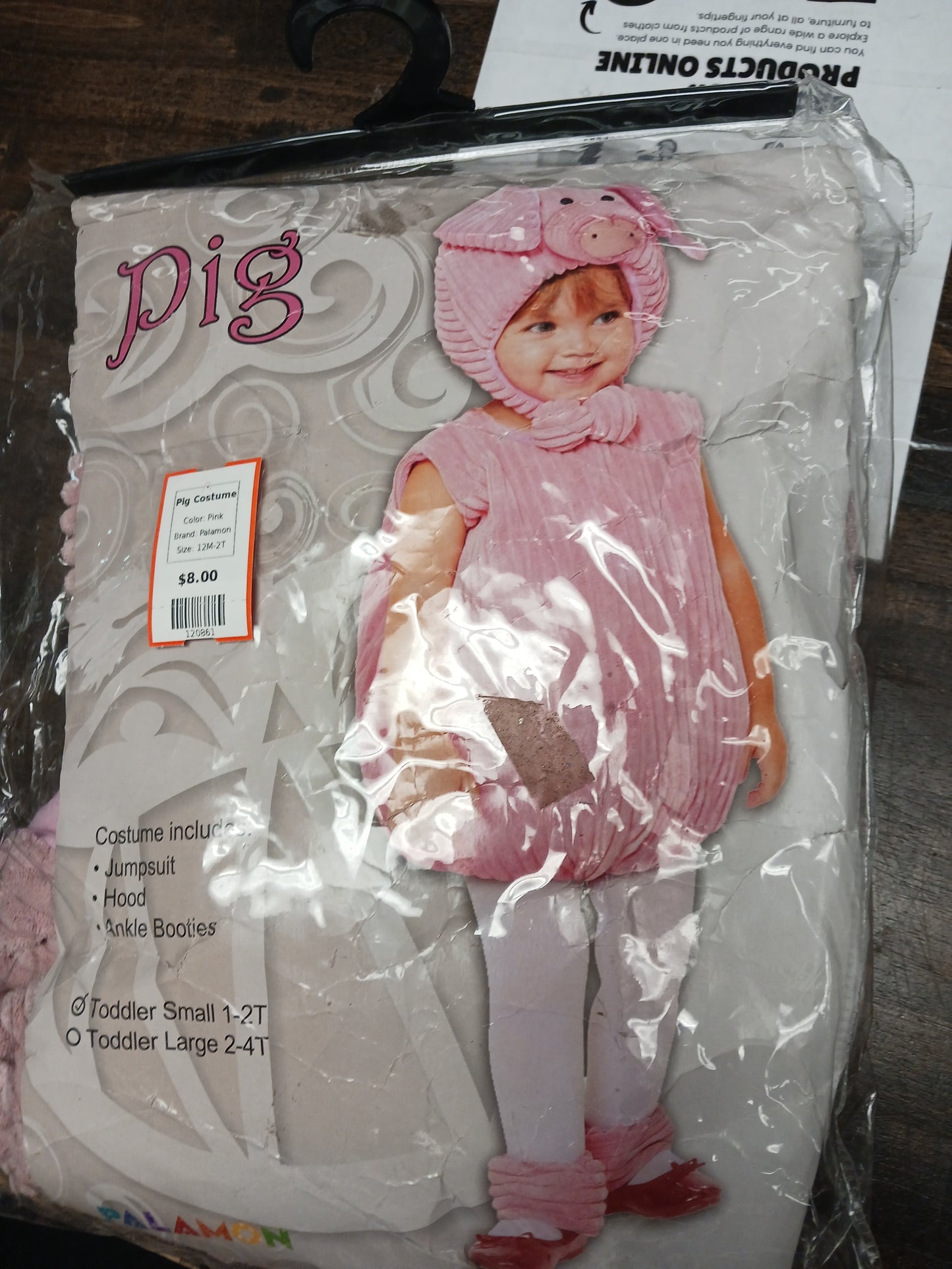Pink Palamon Pig Costume, 12M-2T