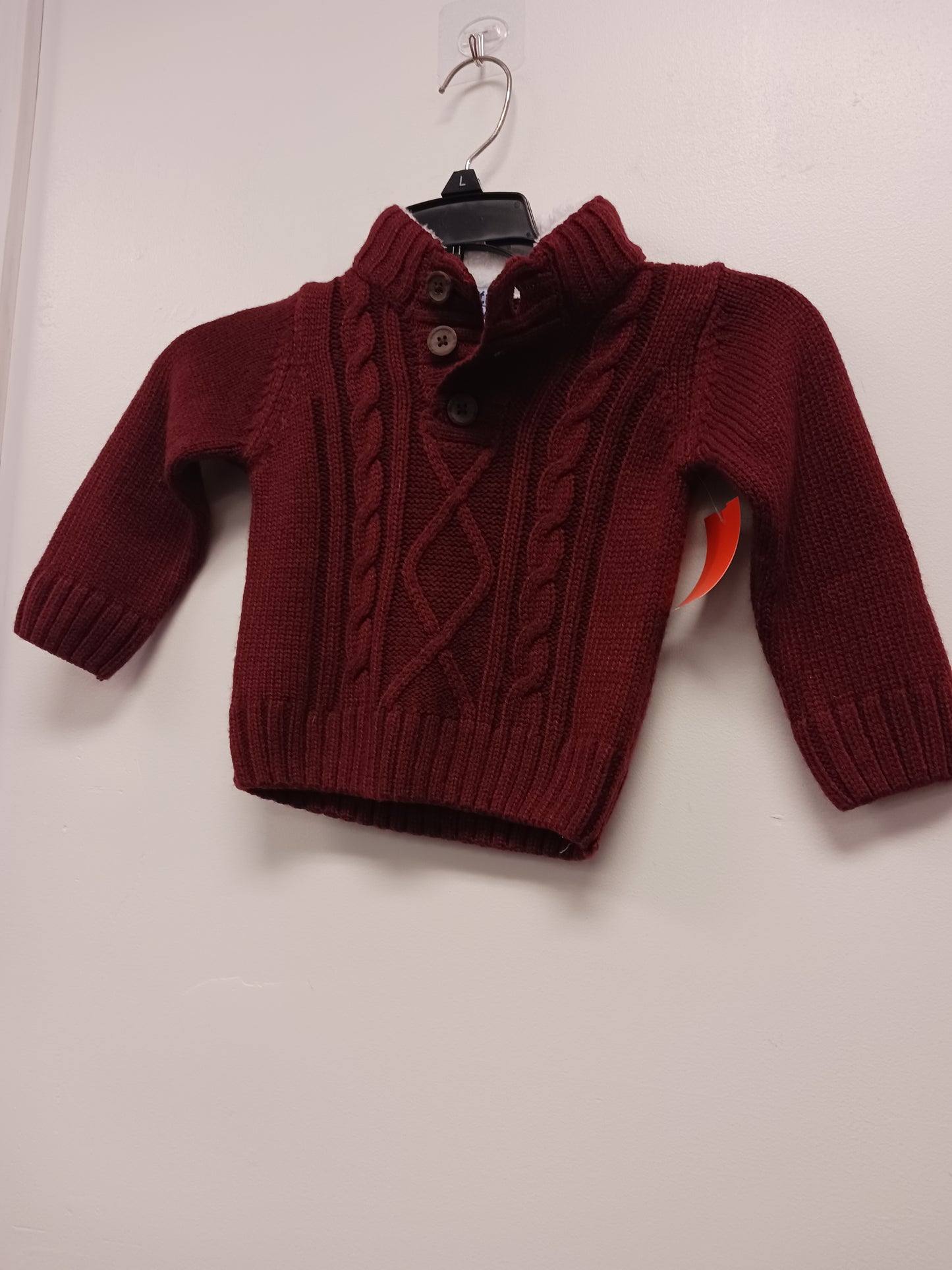 Burgandy Little Lad Sweater, 18M B