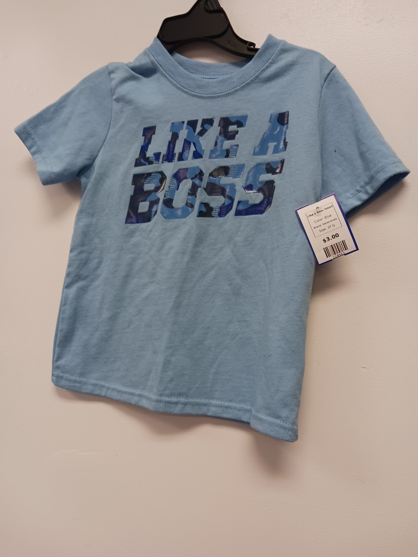 Blue Garanimals Like a Boss Tshirt, 3T G