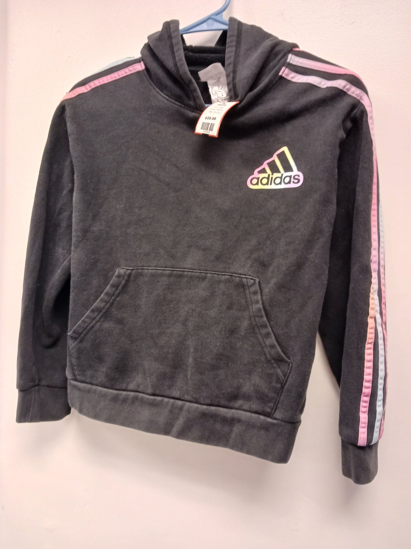 Black Adidas Hoodie, 10/12 G