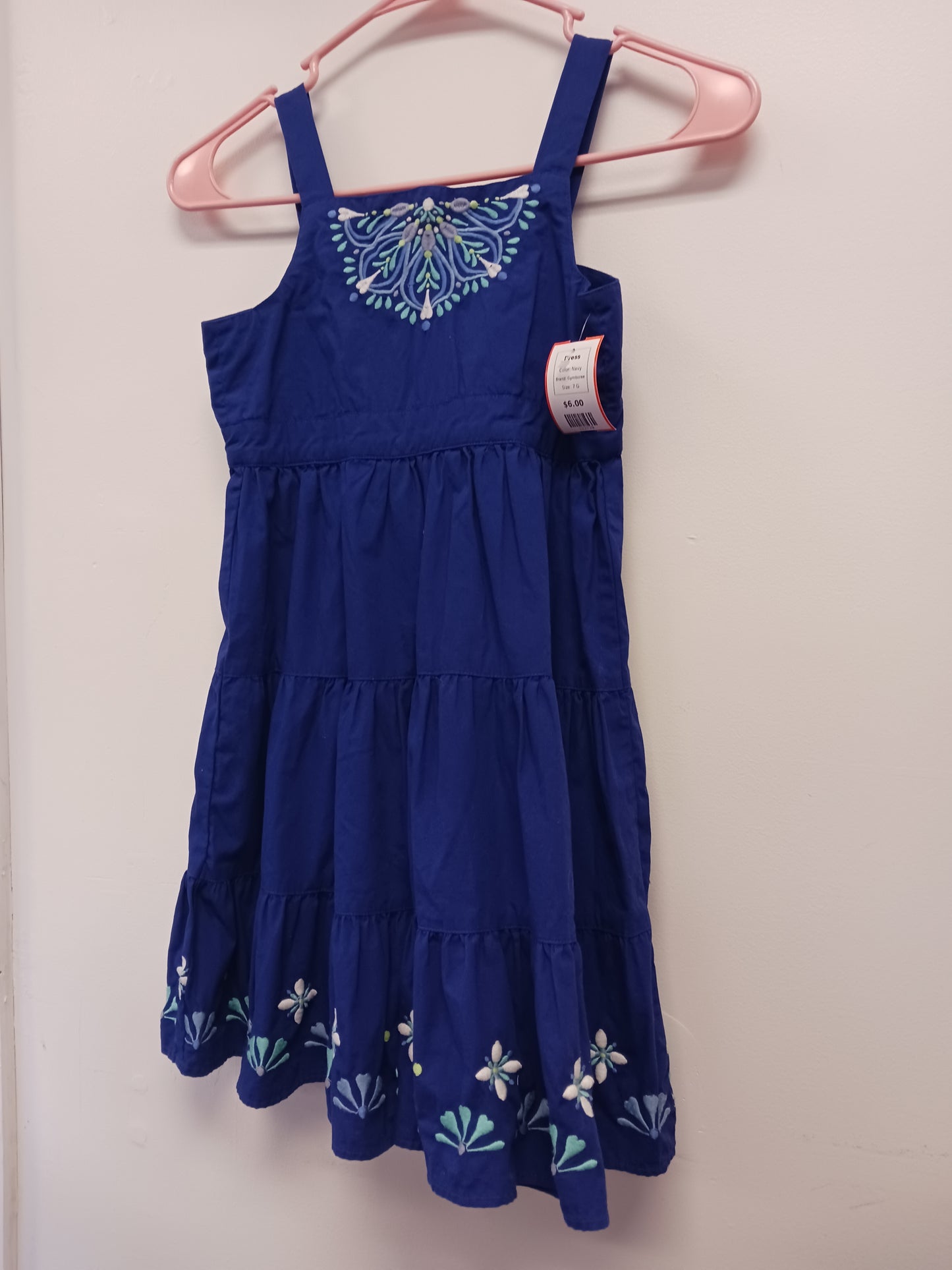 Navy Gymboree Dress, 7 G