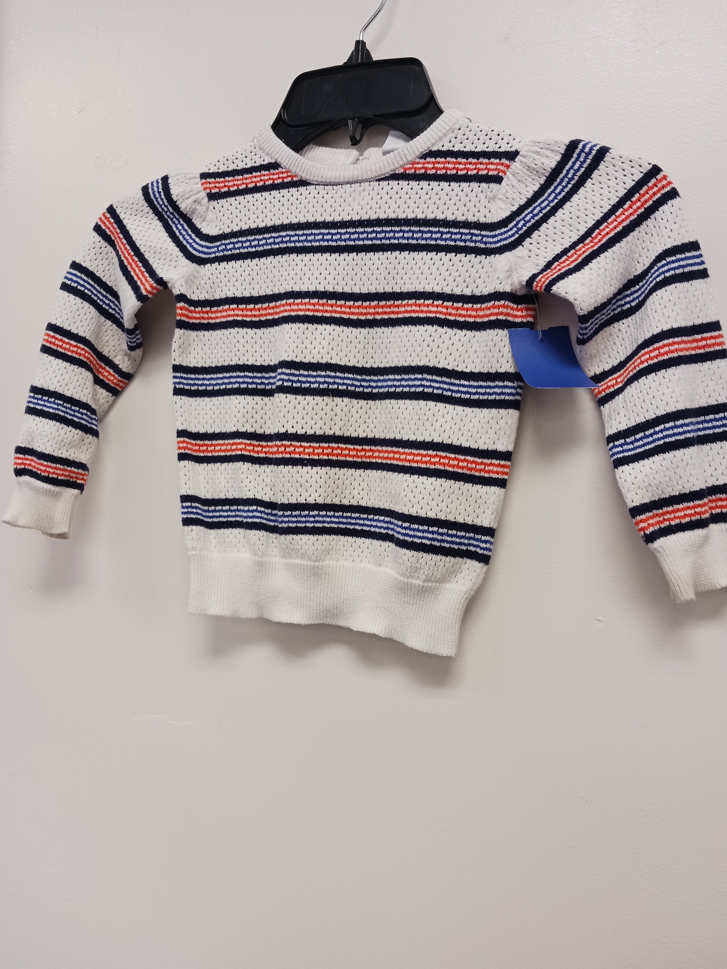 White/Red/Navy Janie And Jack Sweater, 2T G