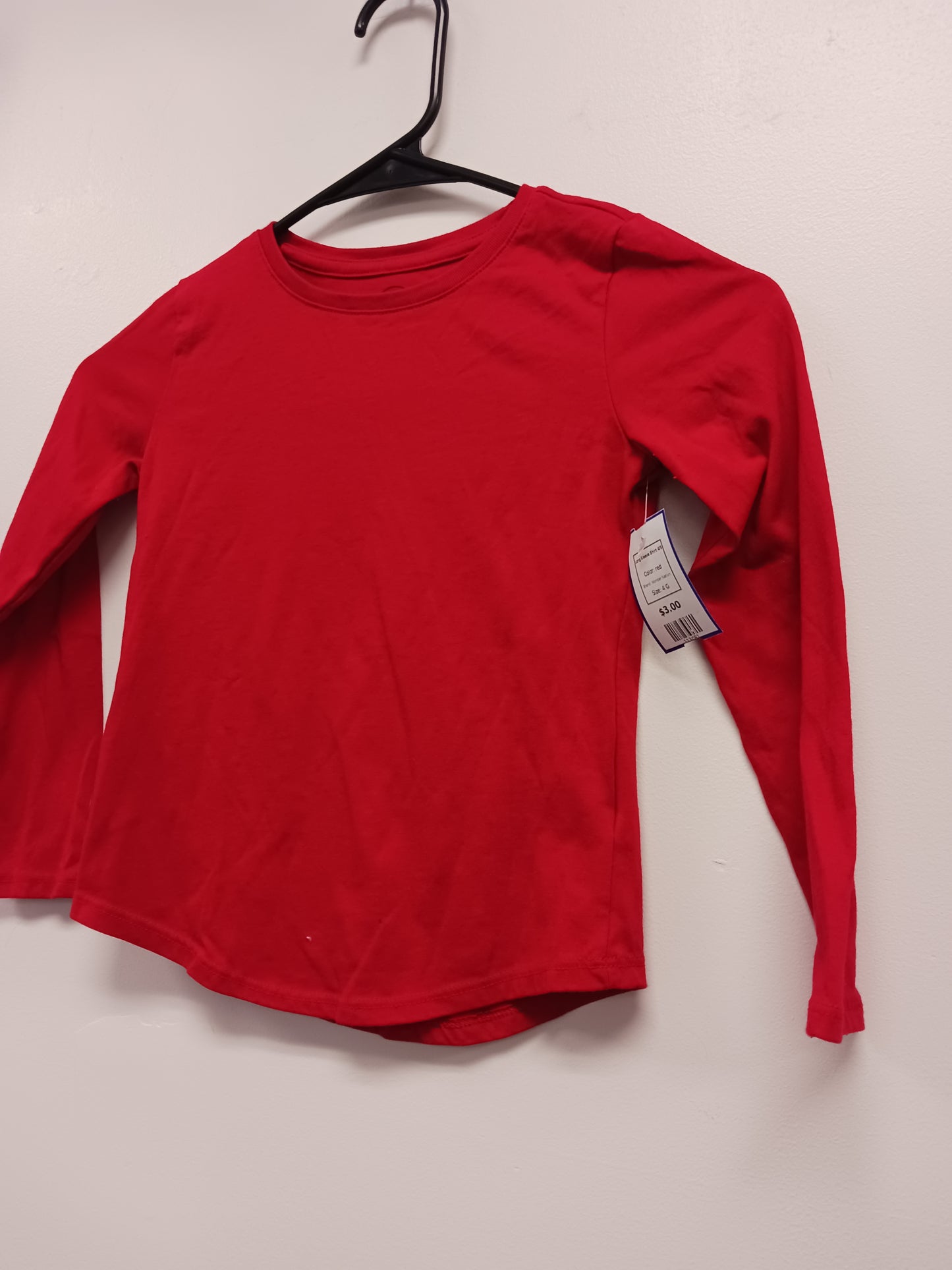 red Wonder Nation Long Sleeve Shirt 4/5, 4 G