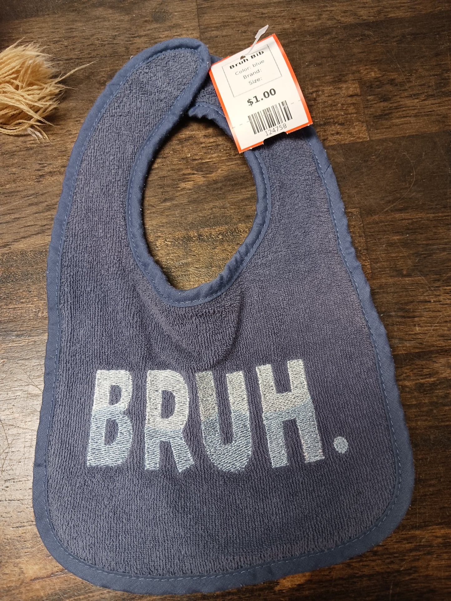 blue Bruh Bib