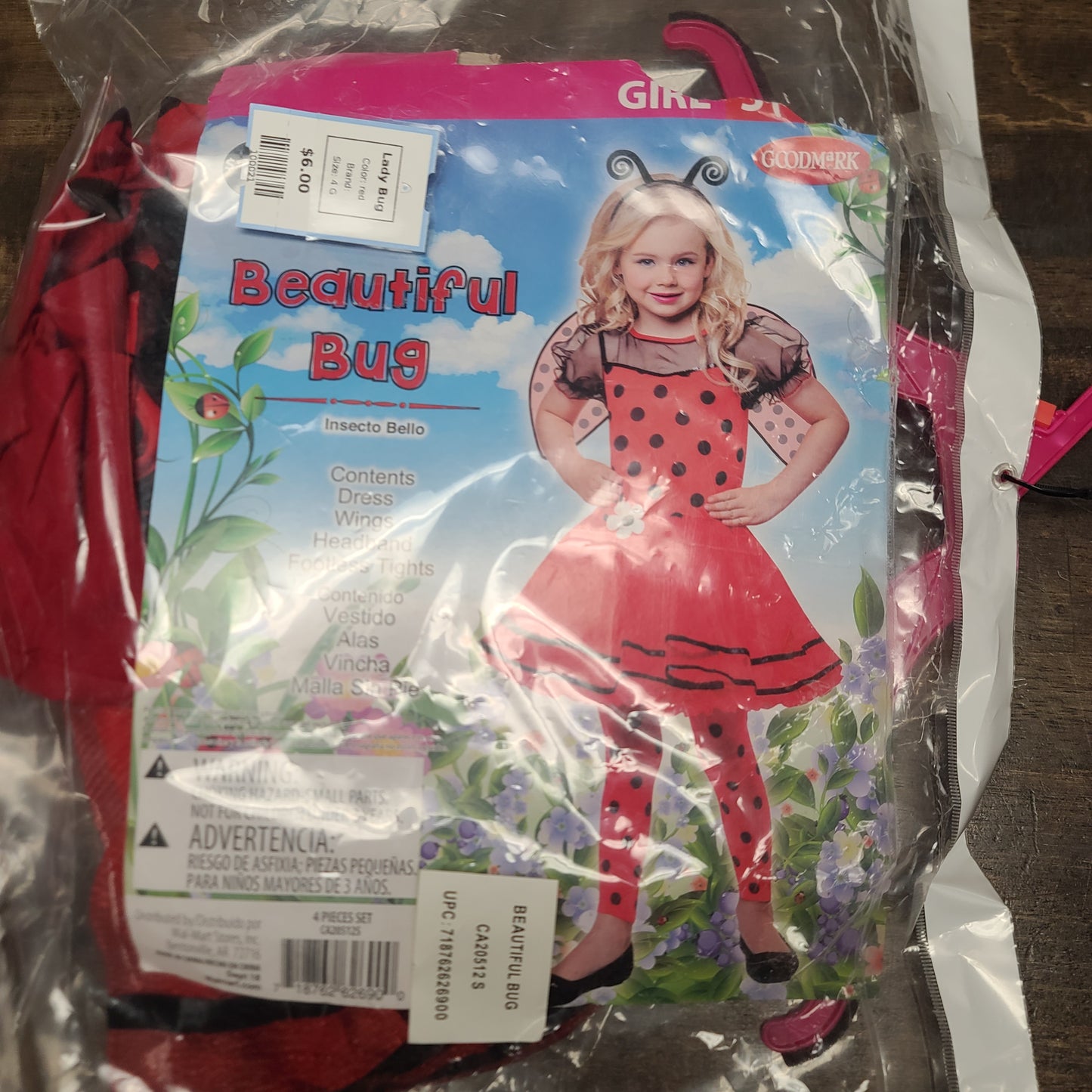 red Lady Bug, 4 G