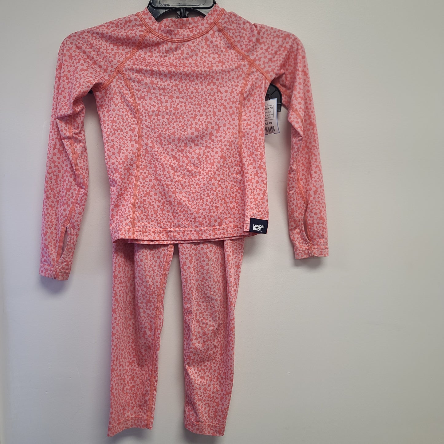 Pink Lands End 2 piece PJS, 4T G