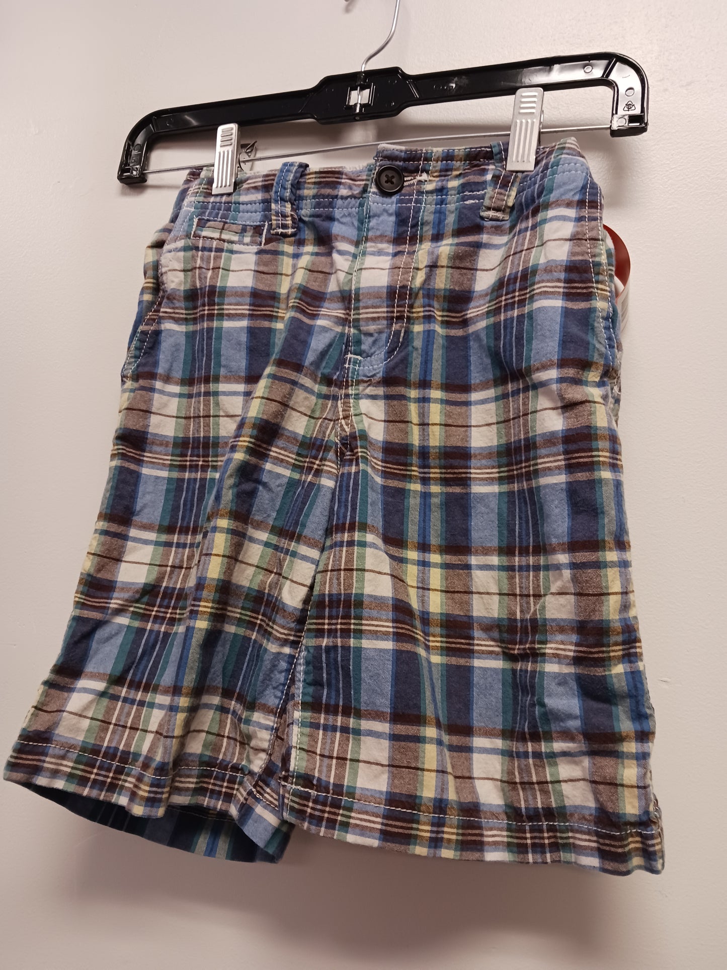 Blue/White/Brown Plaid OshKosh Shorts, 7 B