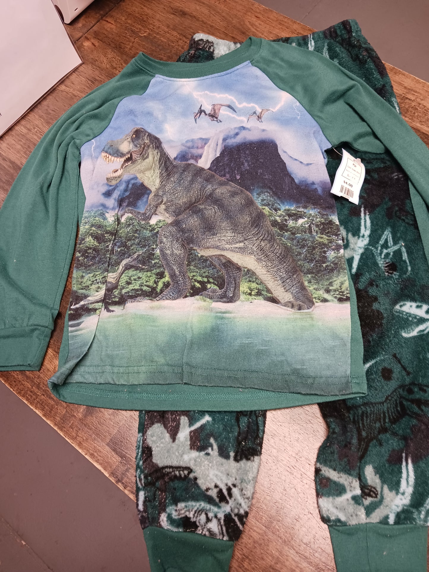 Green Dino Wonder Nation Pjs, 8 B
