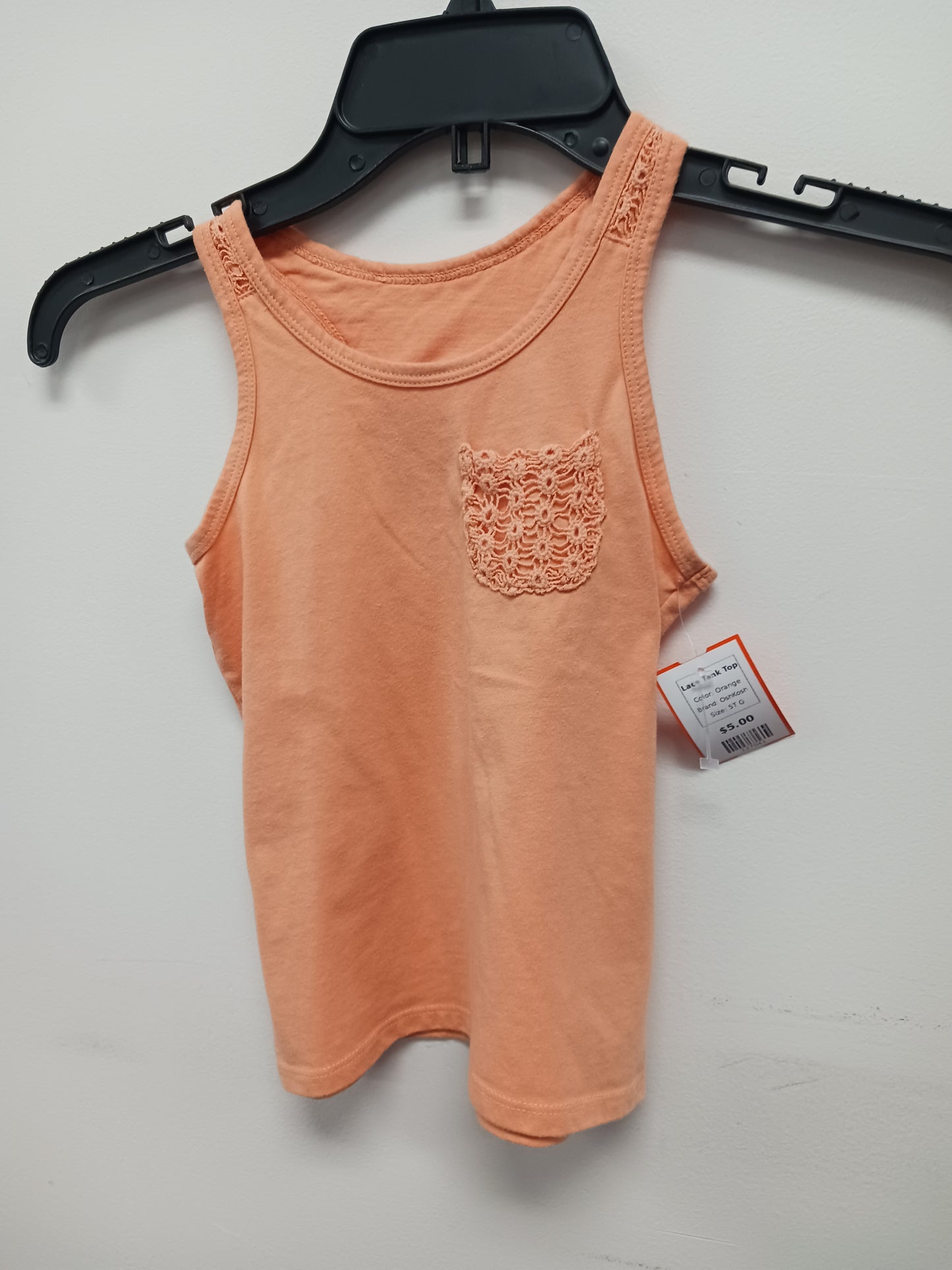 Orange OshKosh Lace Tank Top, 5T G