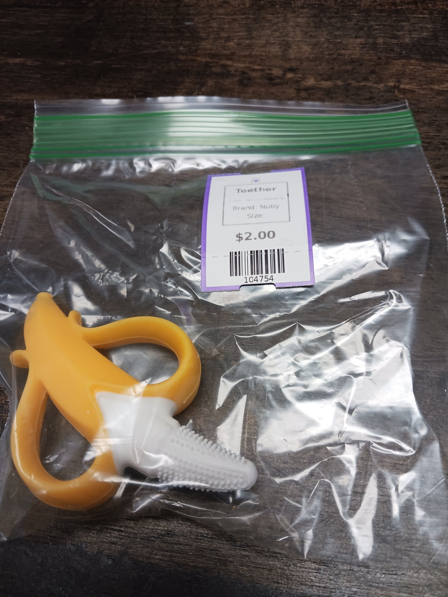 Yellow Banana Nuby Teether