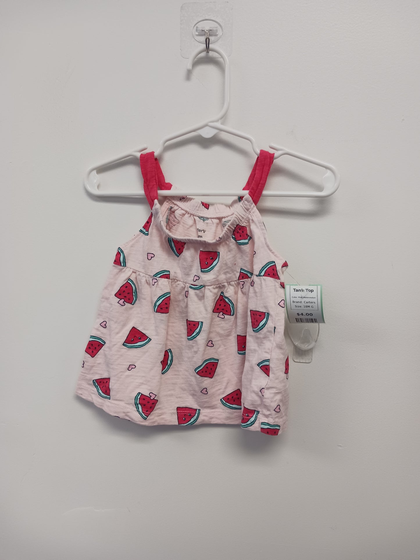 Pink Watermelon Carters Tank Top, 18M G