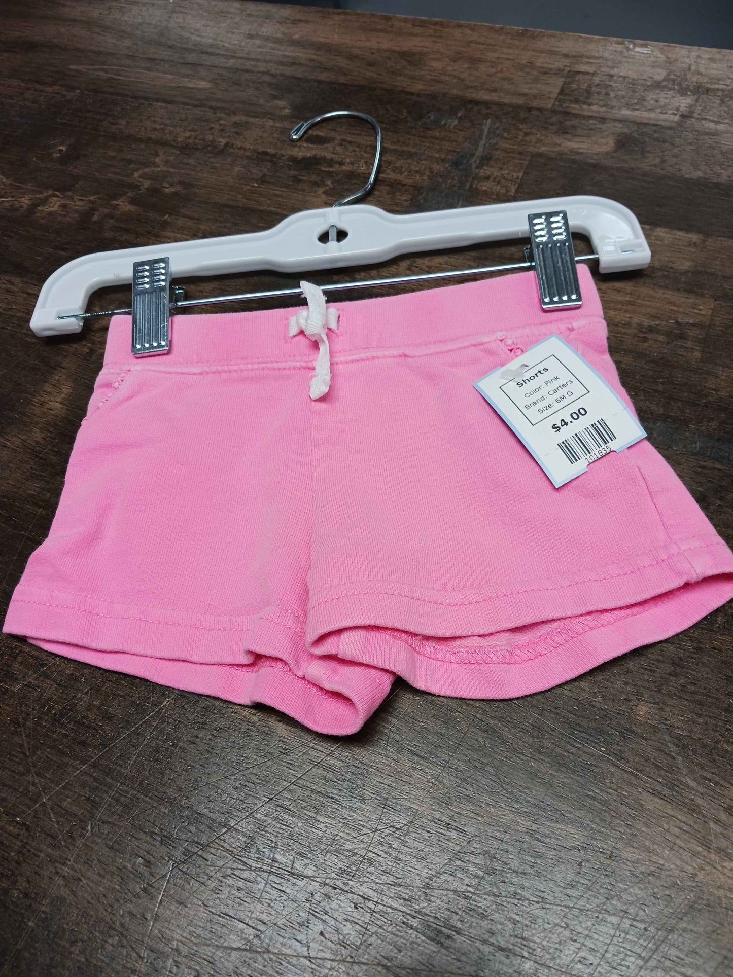 Pink Carters Shorts, 6M G