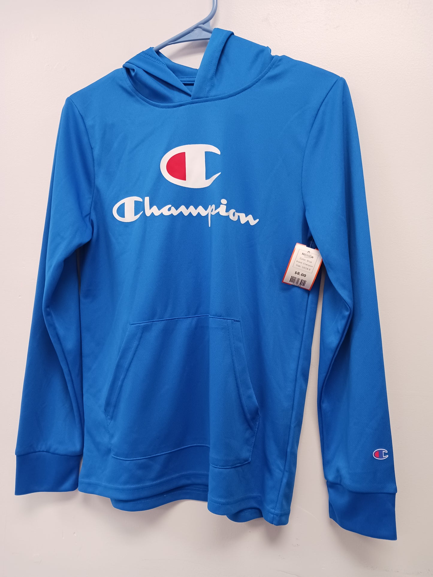 Blue Champion Hoodie, 14/16 B