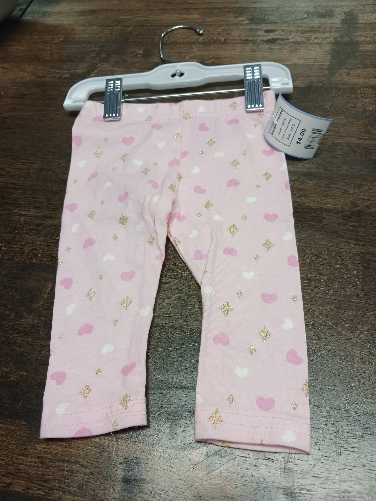 pink Disney Baby Heart Pants, 3M G