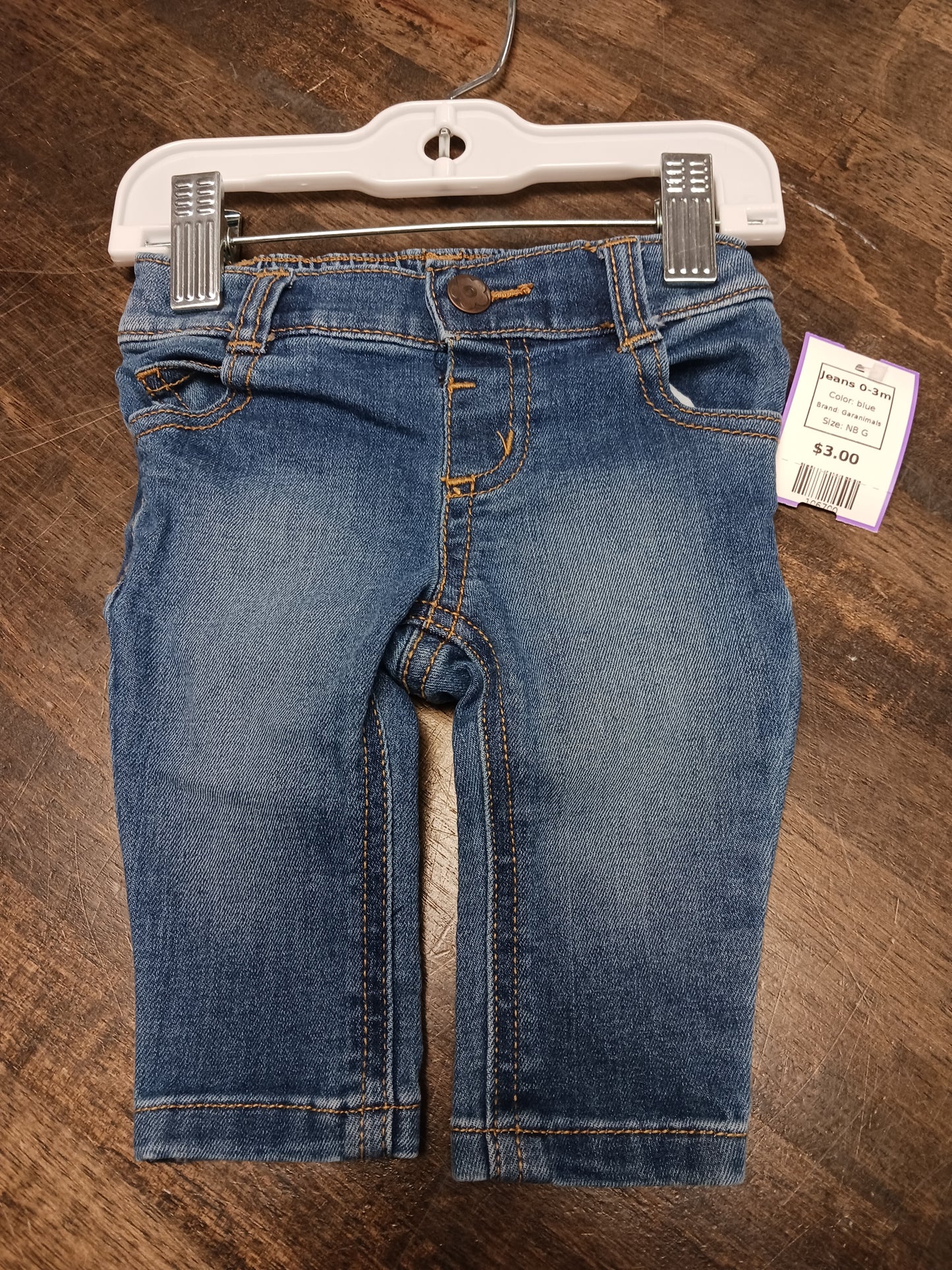 blue Garanimals Jeans 0-3m, NB G