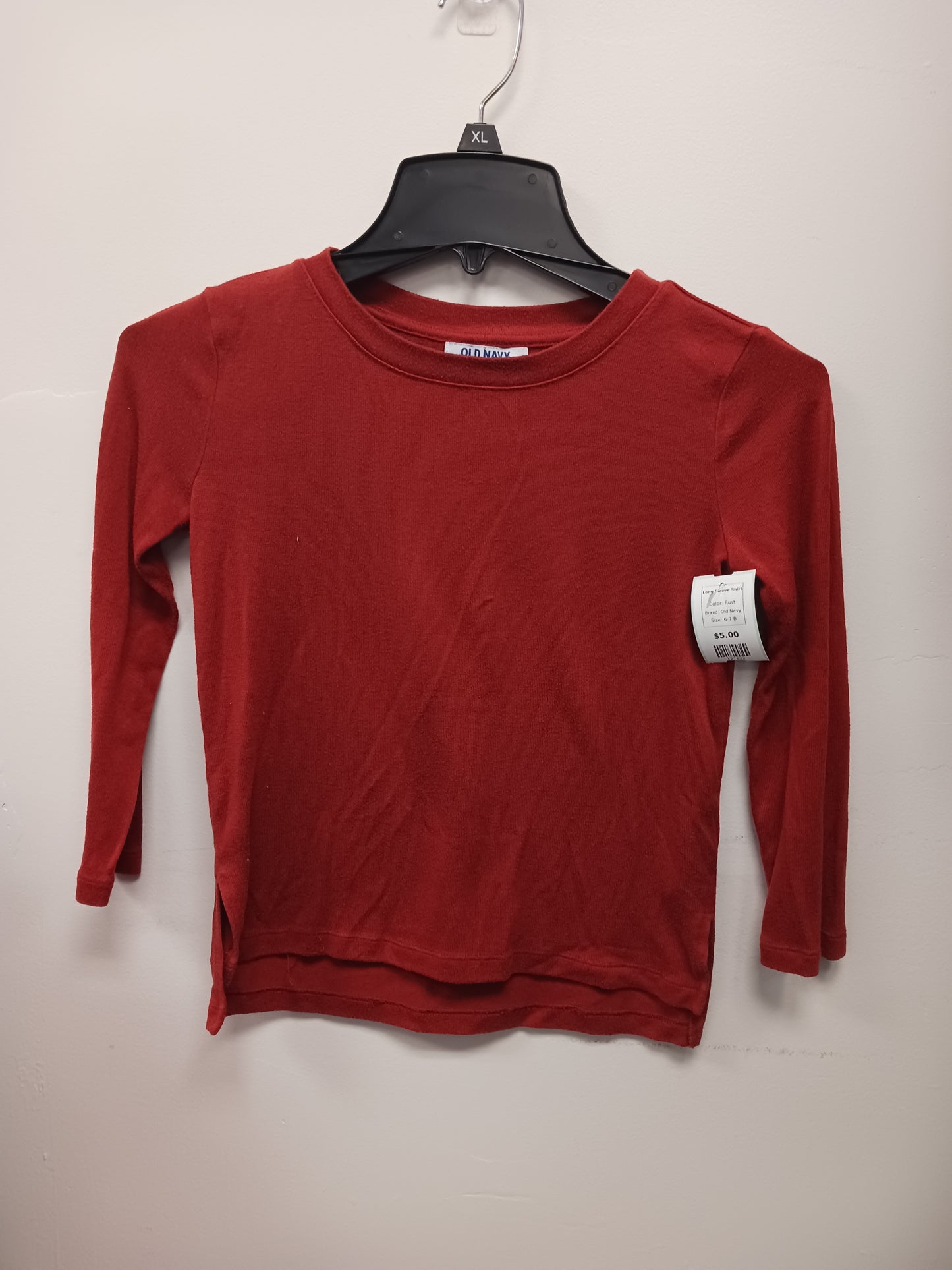 Rust Old Navy Long Sleeve Shirt, 6-7 B