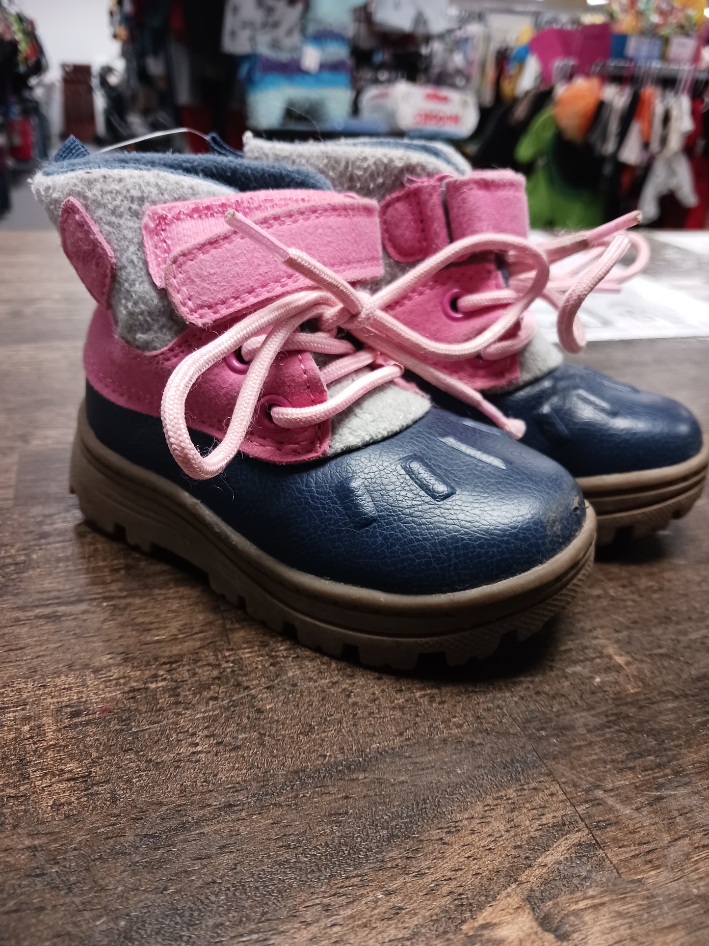 Pink/Grey Carters All weather Boots, 5 G