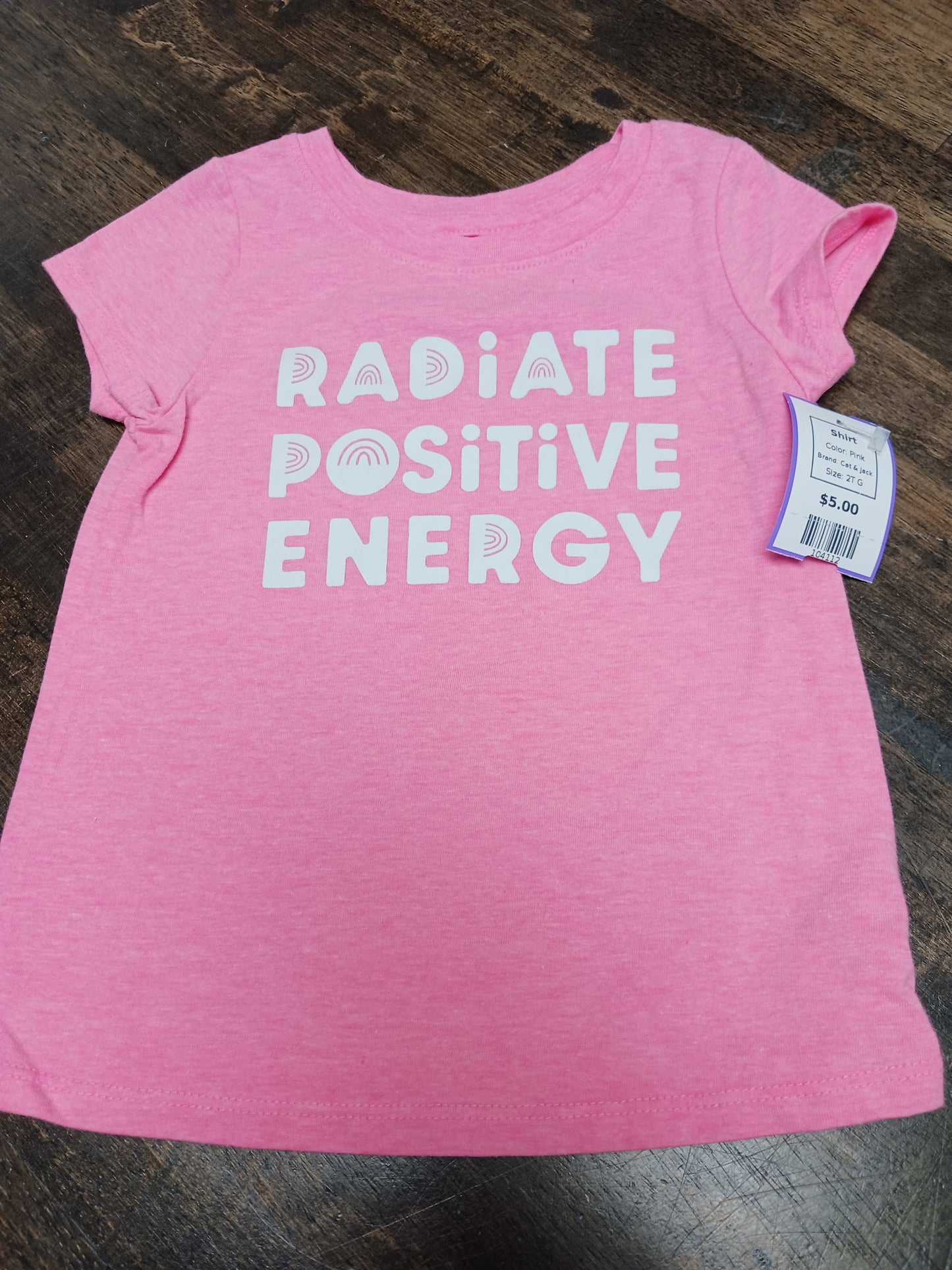 Pink Cat & Jack Shirt, 2T G