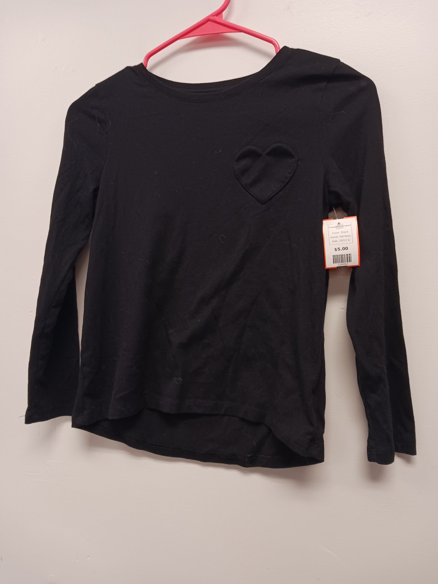 Black Old Navy Longsleeve Shirt, 10/12 G