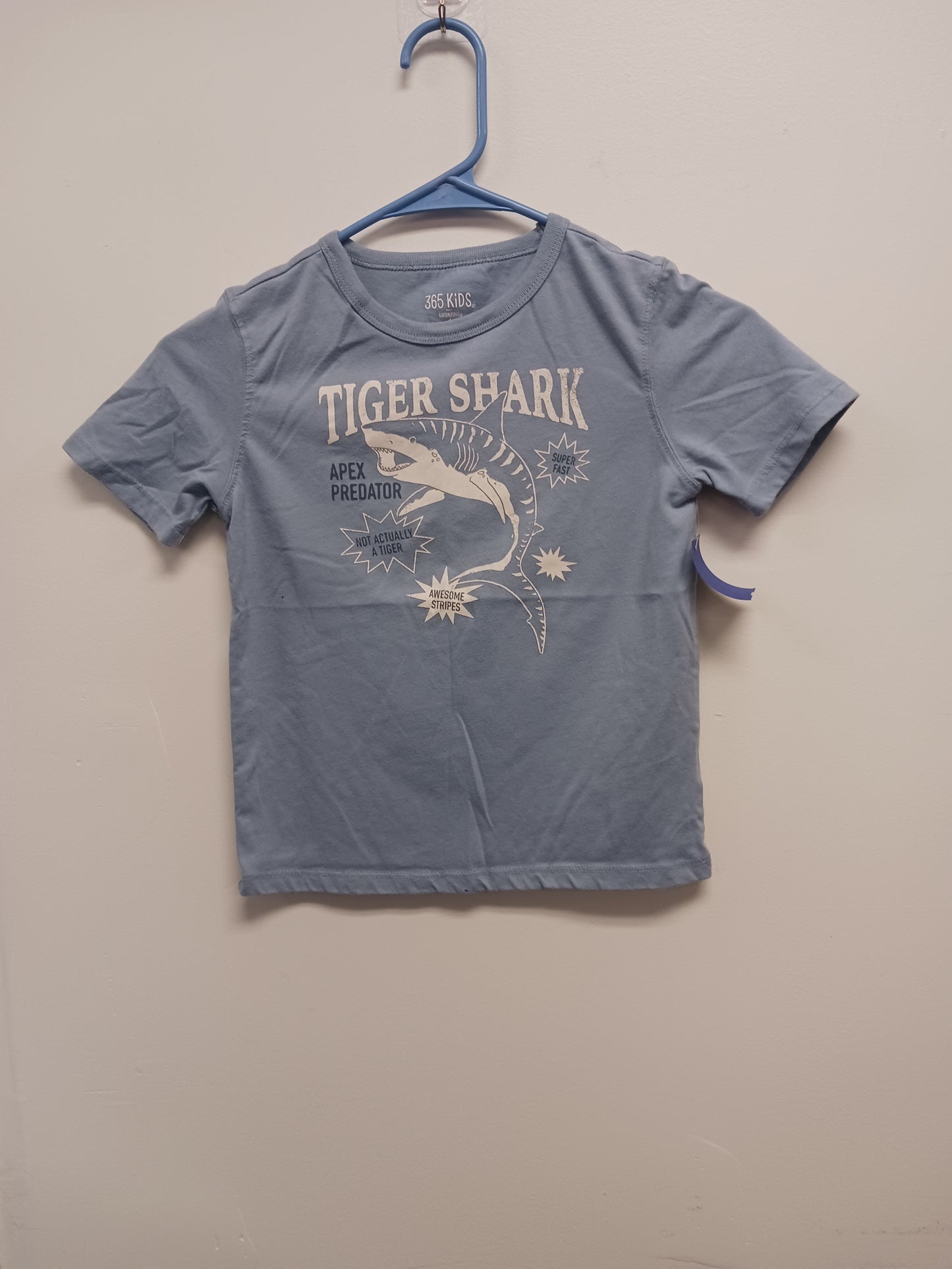 Blue 365 kids Tiger Shark Tshirt, 6 B