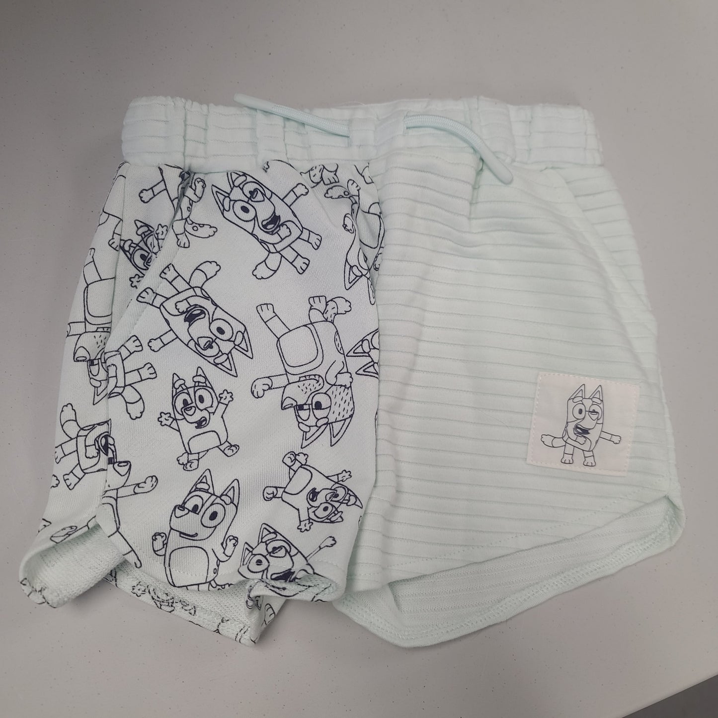 blue bluey bluey outfit long sleeve and shorts, 5T B