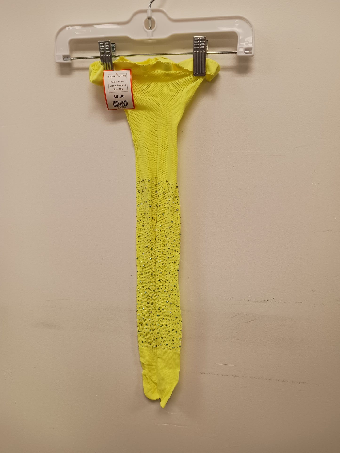 Yellow Boutique Fishnet Stocking, O/S