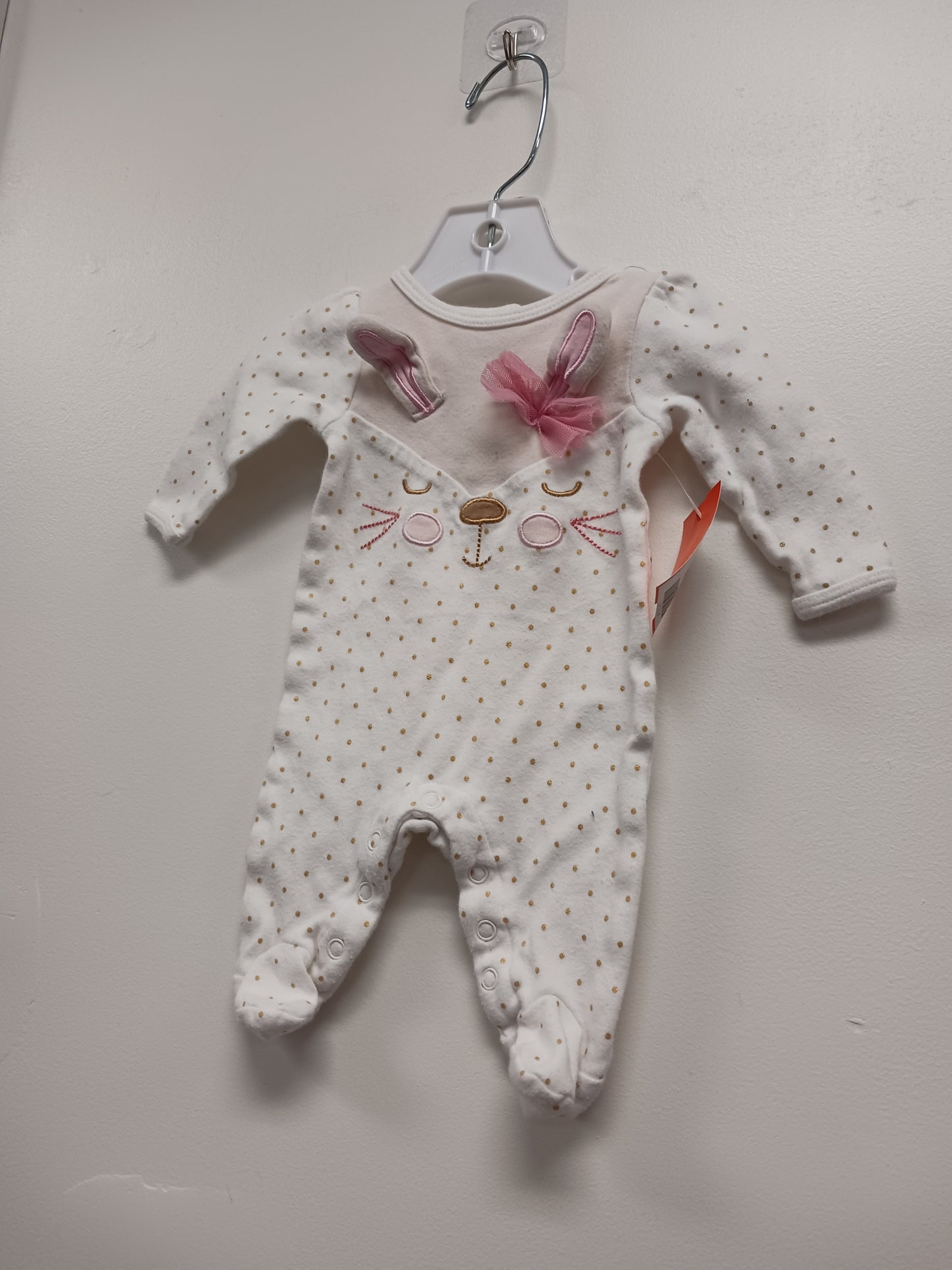 White/Pink Koala Baby Bunny Sleeper, NB G