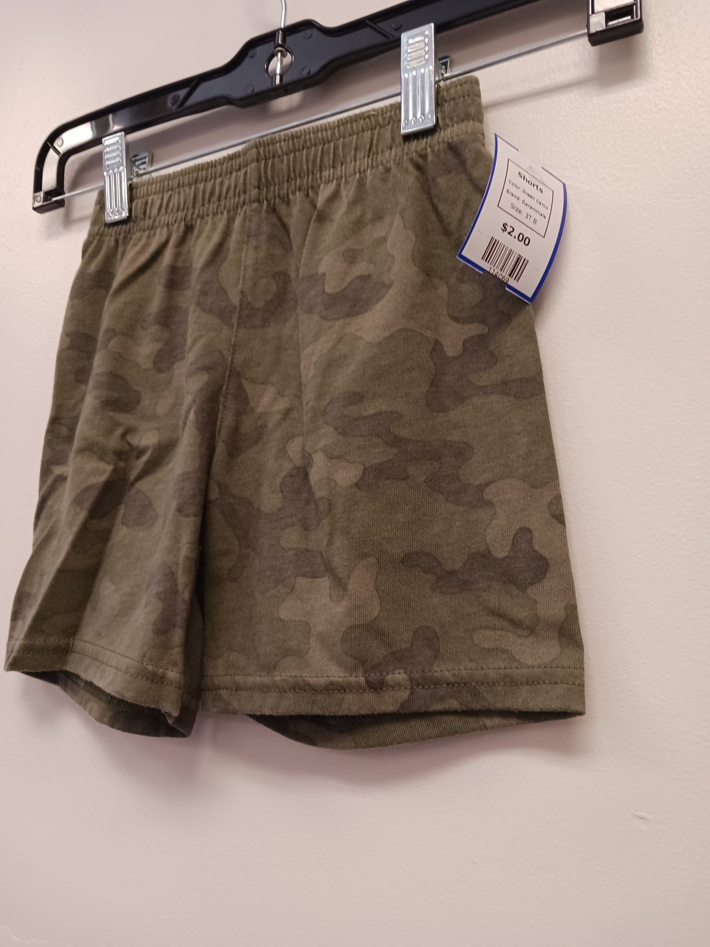 Green Camo Garanimals Shorts, 3T B