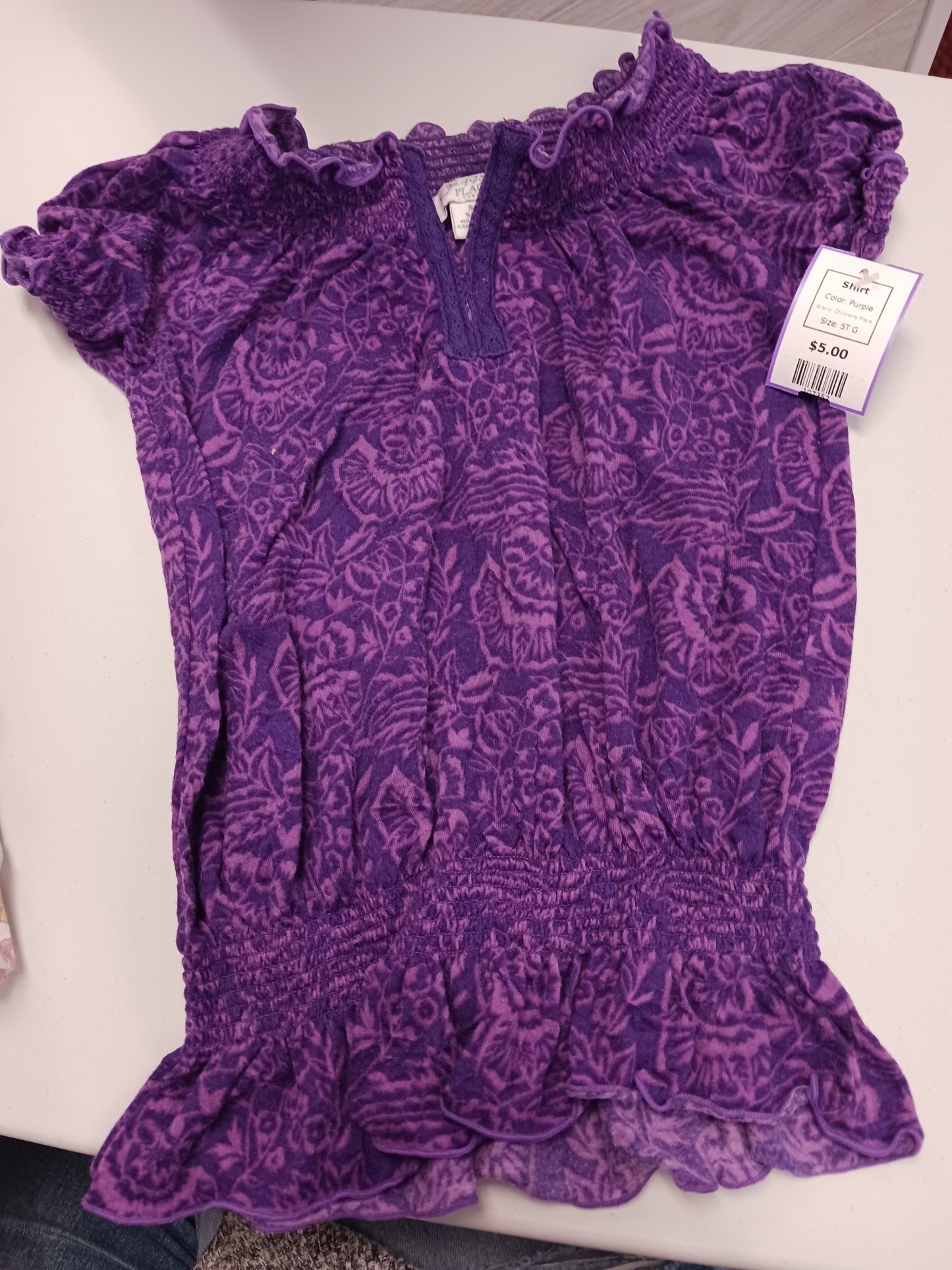 Purple Childrens Place Shirt, 5T G