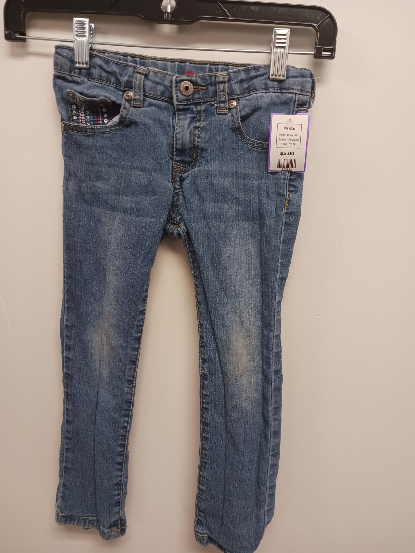 Blue Jean Arizona Pants, 5T G