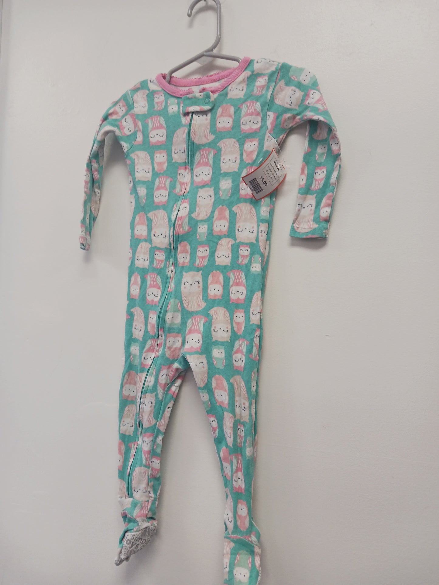 Blue/Pink Owl Carters Sleeper, 12M G